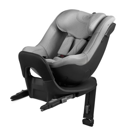 KINDERKRAFT - Silla de coche infantil con base giratoria I-GUARD PRO i-Size 61-105 cm, gris