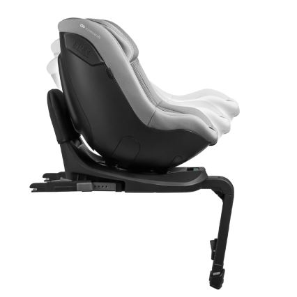 KINDERKRAFT - Silla de coche infantil con base giratoria I-GUARD PRO i-Size 61-105 cm, gris