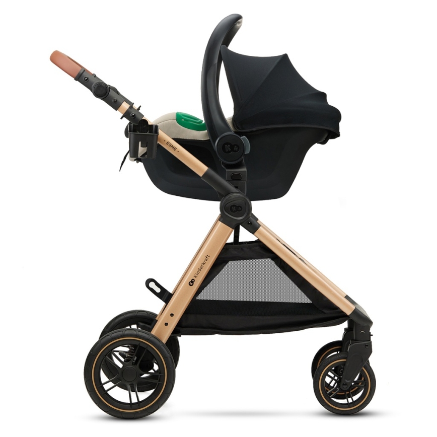 KINDERKRAFT - Silla de coche MINK PRO 2 40-87 cm (0-13 kg) beige
