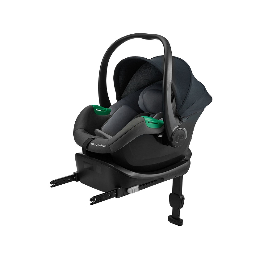 KINDERKRAFT - Silla de coche MINK PRO 2 40-87 cm (0-13 kg) gris