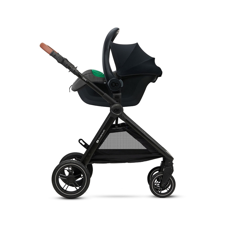 KINDERKRAFT - Silla de coche MINK PRO 2 40-87 cm (0-13 kg) gris