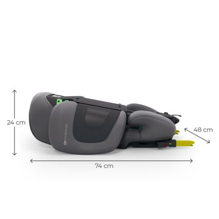 KINDERKRAFT - Silla de coche plegable XPAND 2 PRO 100-150 cm gris