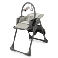 KINDERKRAFT - Silla de comedor infantil 2 en 1 TUMMIE gris