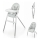 KINDERKRAFT - Silla de comedor para niños 2en1 DINNLY gris