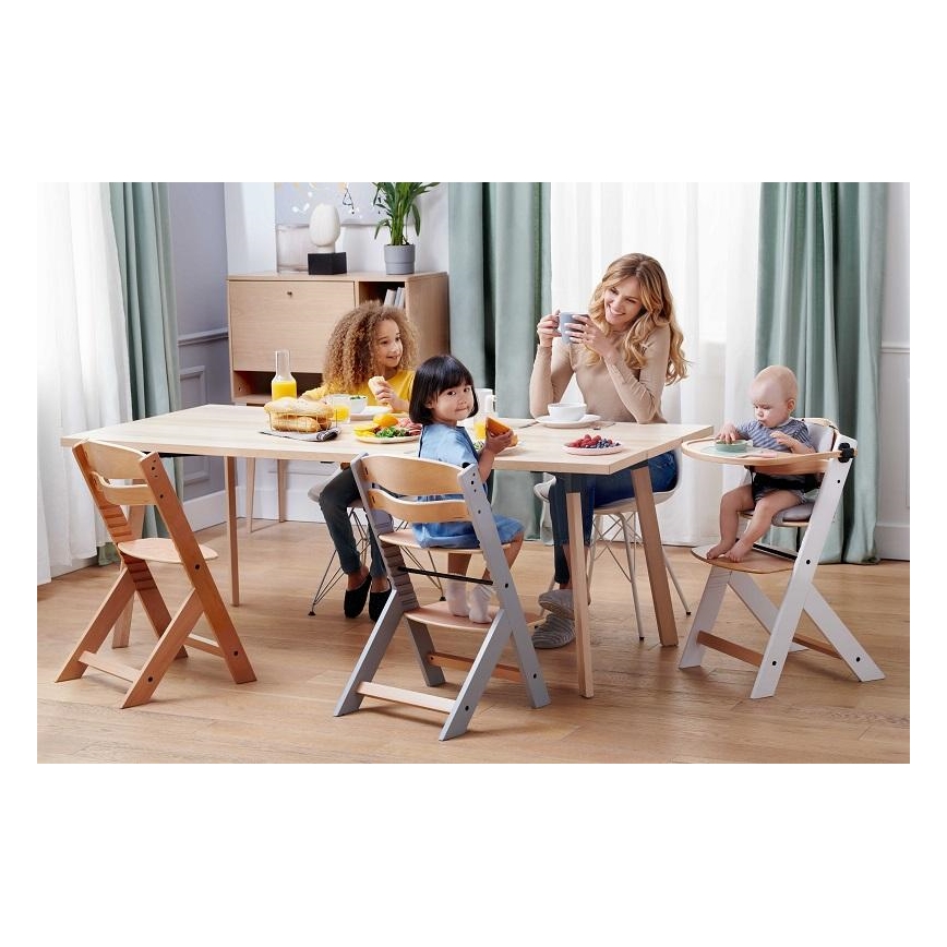KINDERKRAFT - Silla de comedor para niños ENOCK blanco