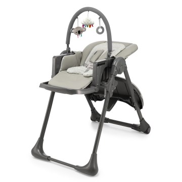 KINDERKRAFT - Trona infantil 2 en 1 TUMMIE gris