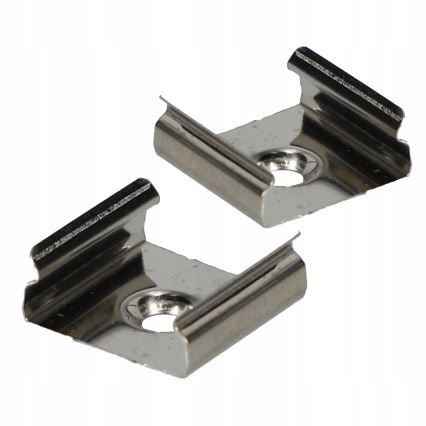 SET 1x tira LED RGBW regulable DIGITAL LED 16,5 W/230 V 5 m + 5x perfiles empotrables de 1 m plateado/blanco + mando a distancia
