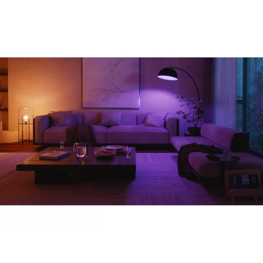 Kit de inicio Philips Hue WHITE AND COLOR AMBIANCE 2xE27/8,1W 1000-20000K + dispositivo de conexión