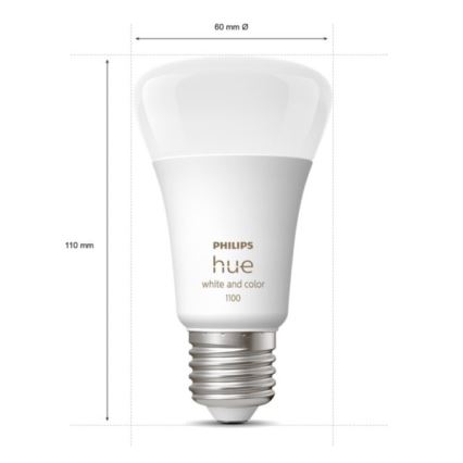 Kit de inicio Philips Hue WHITE AND COLOR AMBIANCE 3xE27/9W 2000-6500K + Hue Bridge y Dimmer Switch