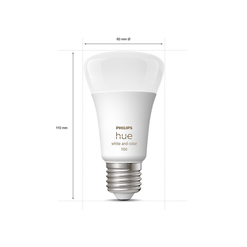 Kit básico Philips Hue WHITE AND COLOR AMBIANCE 3xE27/9W/230V 2000-6500K + Hue bridge