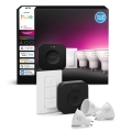 Kit básico Philips Hue WHITE AND COLOR AMBIANCE 3xGU10/4,2W 2000-6500K + Hue Bridge y interruptor regulable