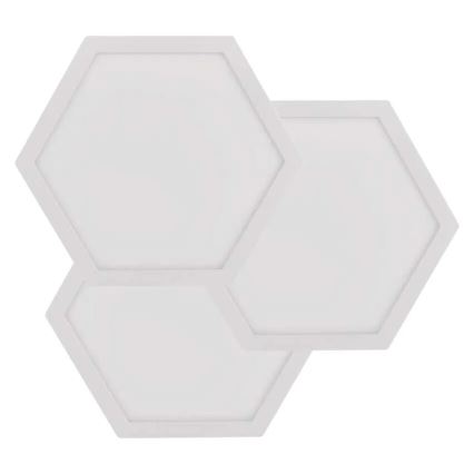 Pack de 3 paneles LED RGBIC+CCT regulables - kit de ampliación LED/1,8W/230V Wi-Fi Tuya