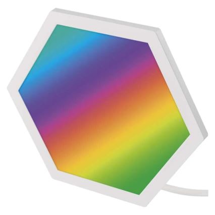Pack de 3 paneles LED RGBIC+CCT regulables - kit de ampliación LED/1,8W/230V Wi-Fi Tuya
