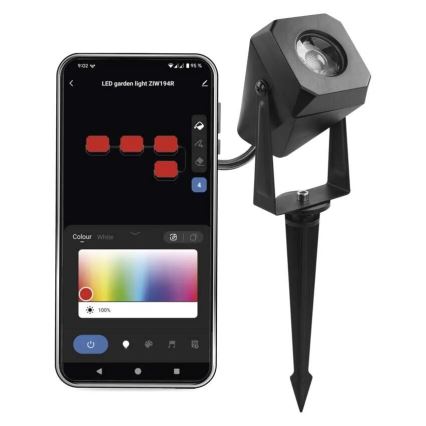 Lámpara exterior regulable LED RGBIC GoSmart - ampliación LED/1,5W/12V 3000-6500K IP65 Wi-Fi Tuya