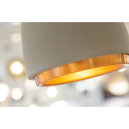 Lámpara colgante CONCRETE 1xGU10/5W/230V gris/cobre