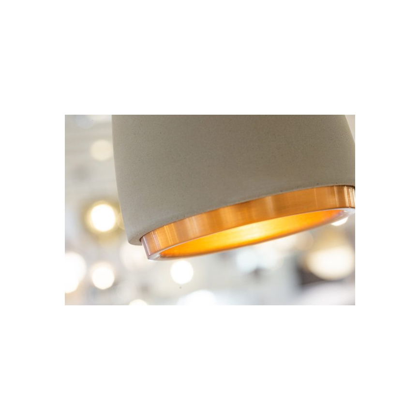 Lámpara colgante CONCRETE 1xGU10/5W/230V gris/cobre