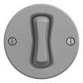 Kliklap - Botón retro sin marco, gris