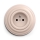 Kliklap - Enchufe doméstico retro con marco, 230V, color rosa empolvado