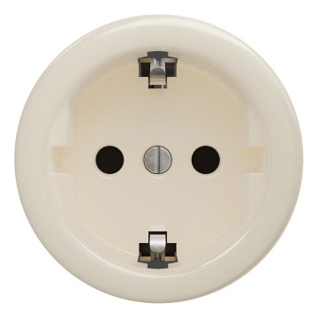 Kliklap - Enchufe doméstico retro sin marco SCHUKO 230V/16A beige
