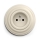 Kliklap - Enchufe retro con marco para uso doméstico, 230 V, beige