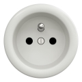 Kliklap - Enchufe retro doméstico sin marco 230V cerámico blanco