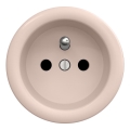 Kliklap - Enchufe retro para uso doméstico sin marco 230V rosa vintage