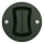 Kliklap - Interruptor doble retro sin marco, verde