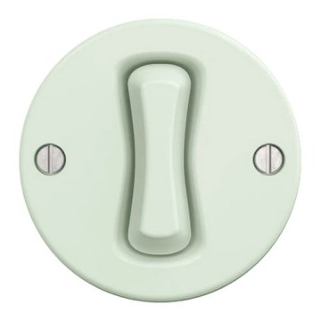 Kliklap - Interruptor retro para escalera sin marco, n.º 6, verde menta
