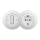 Kliklap - Interruptor unipolar retro n.º 1 y enchufe SCHUKO 230 V con marco color blanco nieve