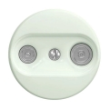Kliklap - Roseta retro para TV+R (pasante) sin marco, verde menta