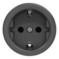 Kliklap - Toma de corriente retro sin marco para uso doméstico SCHUKO 230V/16A antracita
