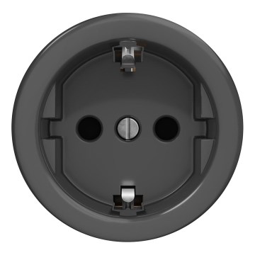 Kliklap - Toma de corriente retro sin marco para uso doméstico SCHUKO 230V/16A antracita
