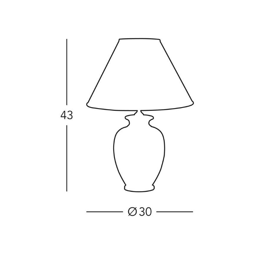 Kolarz 0014.73 - Lámpara de sobremesa GIARDINO 1xE27/100W/230V