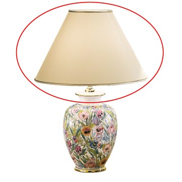 Kolarz 0014.S02 - Pantalla de repuesto para lámpara de mesa GIARDINO E27, diámetro 40 cm, beige