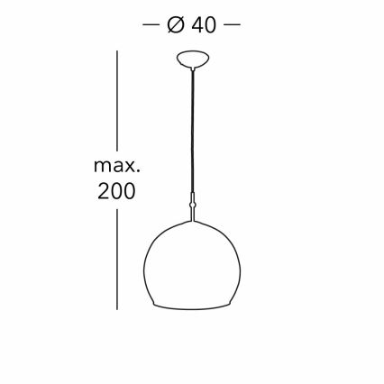 Kolarz 0392.31L.3.Ki.Au - Lámpara colgante LUNA 1xE27/60W/230V 24K dorado