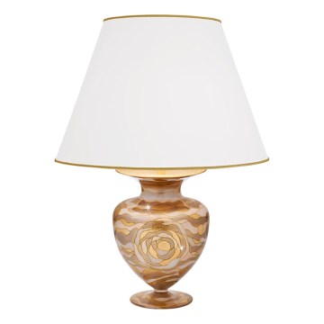 Kolarz 1415.71M.CH - Lámpara de mesa ANFORA 1xE27/100W/230V 24K dorado