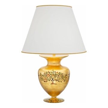 Kolarz 1417.71M.Mu - Lámpara de mesa ANFORA 1xE27/100W/230V 24K dorado