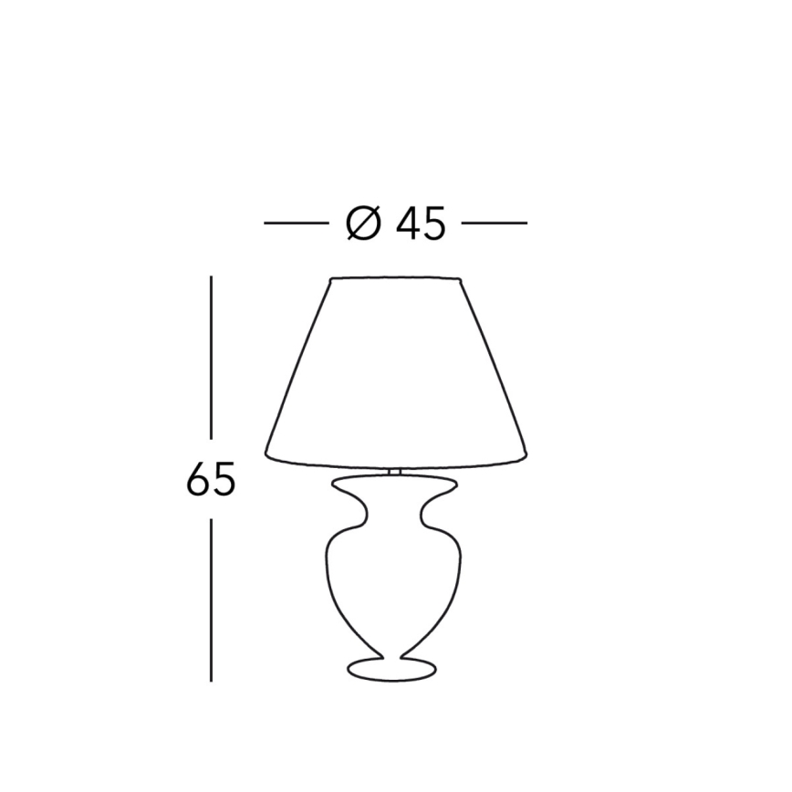 Kolarz 1417.71M.Mu - Lámpara de mesa ANFORA 1xE27/100W/230V 24K dorado