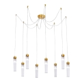 Kolarz 6009.30830 - Lámpara colgante RAGGIO 8xE14/25W/230V araña 24K dorado