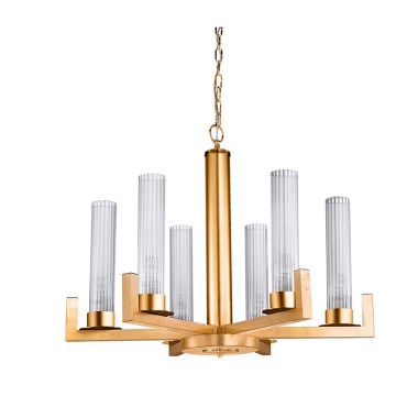 Kolarz 6009.80630 - Lámpara colgante con cadena RAGGIO 6xE14/25W/230V oro 24K
