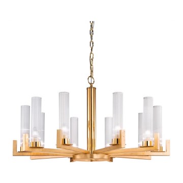Kolarz 6009.81030 - Lámpara colgante de cadena RAGGIO 10xE14/25W/230V oro 24K