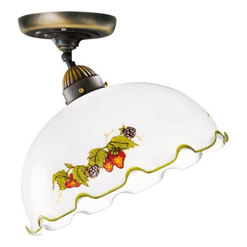 Kolarz 731.10.114 - Lámpara de techo de superficie NONNA 1xE27/75W/230V diámetro 30 cm vino/fresa