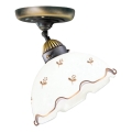 Kolarz 731.10.160 - Lámpara de techo de superficie NONNA 1xE27/75W/230V, Ø 20 cm, decoración floral, acabado oro rosa