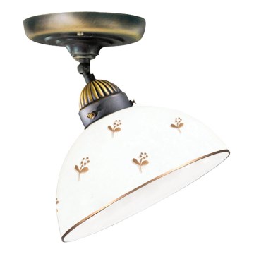 Kolarz 731.10.170 - Lámpara de techo de montaje en superficie NONNA 1xE27/75W/230V, diámetro 20 cm, diseño floral en oro rosa