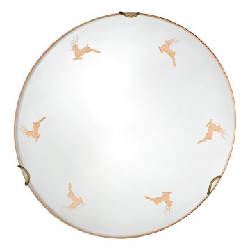 Kolarz 731.11.4.150 - Aplique de pared NONNA 1xE27/60W/230V Ø 30 cm, diseño en asta de ciervo, acabado en oro rosa