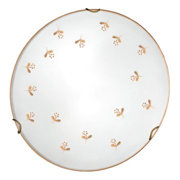 Kolarz 731.11.4.160 - Aplique de pared NONNA 1xE27/60W/230V, Ø 30 cm, con motivo floral en oro rosa