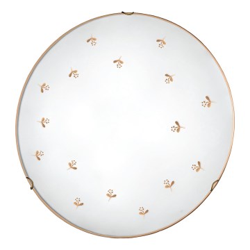Kolarz 731.13.4.160 - Aplique de pared NONNA 3xE27/60W/230V, diámetro 50 cm, con motivos florales, oro rosa