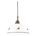 Kolarz 731.30.101 - Lámpara colgante NONNA 1xE27/75W/230V diá. 30 cm ciervo verde