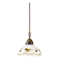 Kolarz 731.30.110 - Lámpara colgante con cable NONNA 1xE27/75W/230V Ø 20 cm color vino