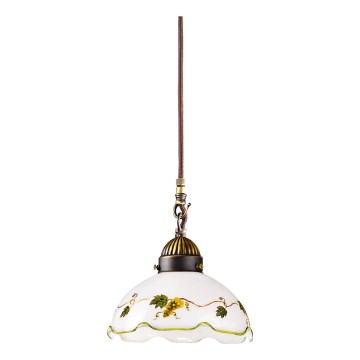 Kolarz 731.30.110 - Lámpara colgante con cable NONNA 1xE27/75W/230V Ø 20 cm color vino